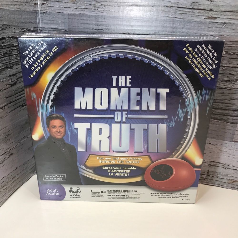 THE MOMENT OF TRUTH Adult Party Game with Electronic Biometric Lie Detector